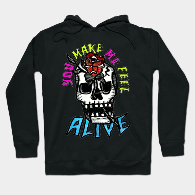 SKULL ALIVE Hoodie by MattisMatt83